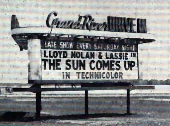 Grand River Drive-In Theatre - Marquee - Photo From Rg (newer photo)